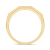 Thumbnail Image 3 of 14K Gold Plated 1/6 CT. T.W. Lab-Grown Diamond Double Row Ring - Size 10