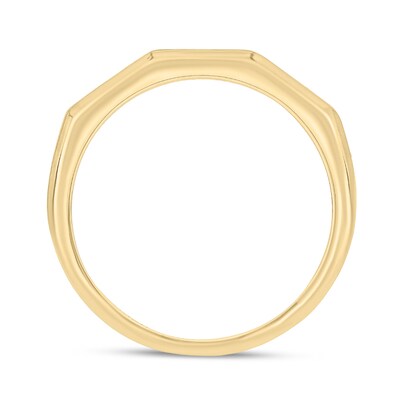 14K Gold Plated 1/6 CT. T.W. Lab-Grown Diamond Double Row Ring - Size 10