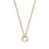 Thumbnail Image 1 of 14K Gold Plated Open Circle Necklace - 18"