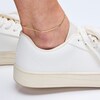 Thumbnail Image 2 of 10K Solid Gold Bonded Valentino Chain Anklet - 10"