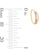 Thumbnail Image 2 of 14K Solid Gold Multi CZ Beaded Double Row Nose Ring 20G 5/16”
