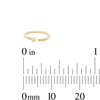 14K Solid Gold Nose L-Shape Pyramid Stud and Hoop Set - 20G