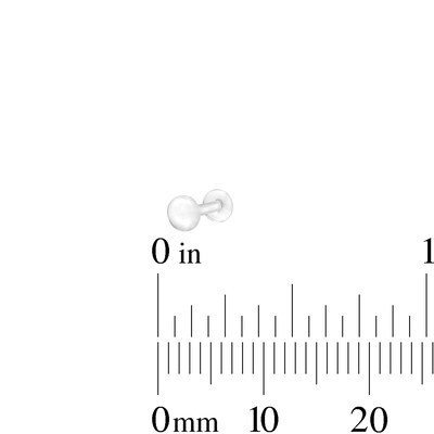 14K Solid Gold Iridescent Crystal and CZ Solitaire Screw Nose Stud Set - 22G 1/2"