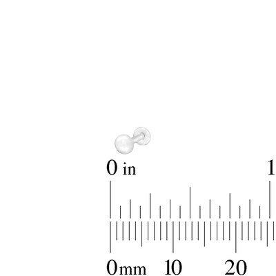 14K Semi-Solid and Hollow Gold Ball and CZ Pink Nose Stud Set - 20G 1/4"