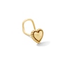 Thumbnail Image 1 of 14K Solid Gold Puffed Heart Nose Stud - 20G 5/16"