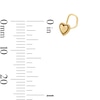 Thumbnail Image 2 of 14K Solid Gold Puffed Heart Nose Stud - 20G 5/16"
