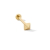 Thumbnail Image 1 of 14K Solid Gold Pyramid Stud - 18G 5/16"
