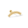 Thumbnail Image 1 of 14K Gold Embossed Curved Bar Flat Back Stud - 18G 5/16"