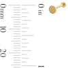 Thumbnail Image 2 of 14K Gold Disc Flat Back Stud - 18G 5/32"