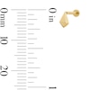 Thumbnail Image 2 of 14K Gold Angled Kite-Shaped Flat Back Stud - 18G 5/16