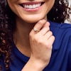 Thumbnail Image 2 of 14K Gold Plated 1/4 CT. T.W. Lab-Grown Diamond Round Cluster Ring