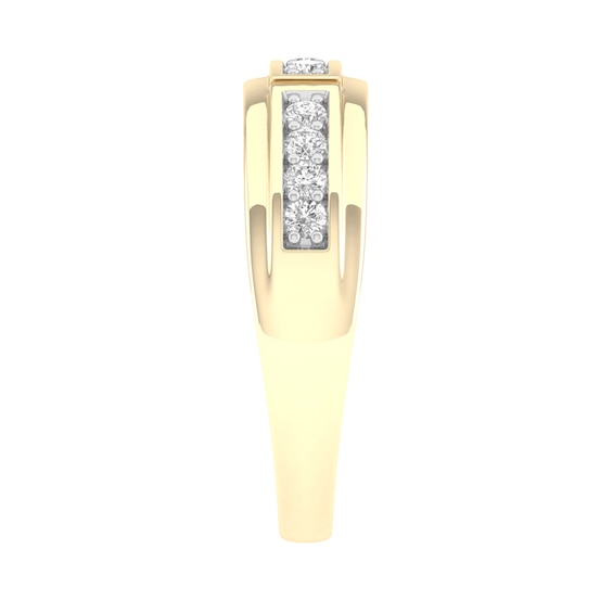 10K Gold 1/3 CT. T.W. Lab-Grown Diamond Row Ring