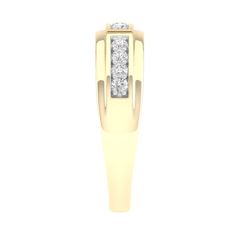 Main Image 2 of 10K Gold 1/3 CT. T.W. Lab-Grown Diamond Row Ring