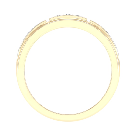 10K Gold 1/3 CT. T.W. Lab-Grown Diamond Row Ring