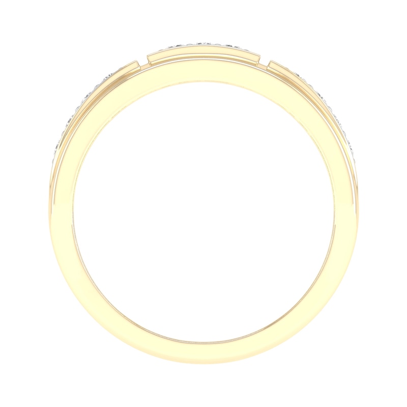 Main Image 4 of 10K Gold 1/3 CT. T.W. Lab-Grown Diamond Row Ring