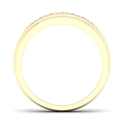 10K Gold 1/10 CT. T.W. Lab-Grown Diamond Single Row Ring