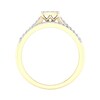 Thumbnail Image 4 of 10K Gold 1/4 CT. T.W. Lab-Grown Diamond Square Twist Ring Band Set