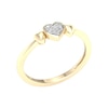 Thumbnail Image 3 of 10K Gold 1/20 CT. T.W. Lab-Grown Diamond Heart Ring