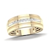 Thumbnail Image 1 of 14K Gold Plated 1/4 CT. T.W. Lab-Grown Diamond Single Row Ring