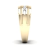 Thumbnail Image 2 of 14K Gold Plated 1/4 CT. T.W. Lab-Grown Diamond Single Row Ring