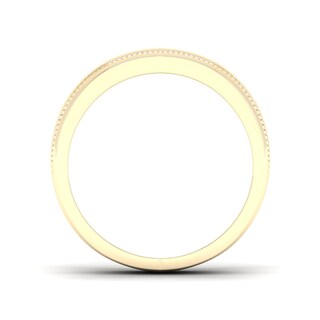 14K Gold Plated 1/ CT. T.W. Lab-Grown Diamond Single Row Ring