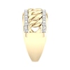 Thumbnail Image 2 of 14K Gold Plated 1/5 CT. T.W. Lab-Grown Diamond Curb Chain Ring