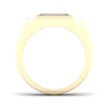 Thumbnail Image 3 of 14K Gold Plated 1/10 CT. T.W. Lab-Grown Diamond Square Ring
