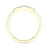 Thumbnail Image 4 of 14K Gold Plated 1/6 CT. T.W. Lab-Grown Diamond Eye Ring