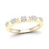 Thumbnail Image 1 of 14K Gold Plated 1/6 CT. T.W. Lab-Grown Diamond Multi-Stone Ring