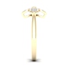 Thumbnail Image 2 of 14K Gold Plated 1/15 CT. T.W. Lab-Grown Diamond Clover Ring