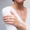 Thumbnail Image 2 of 14K Gold Plated Lab-Grown Diamond Accent Star Signet Ring