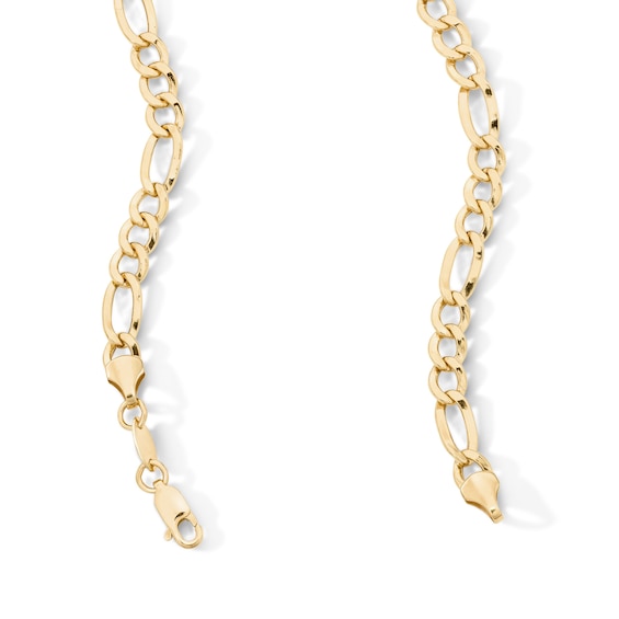 10K Hollow Gold Bonded Figaro Chain