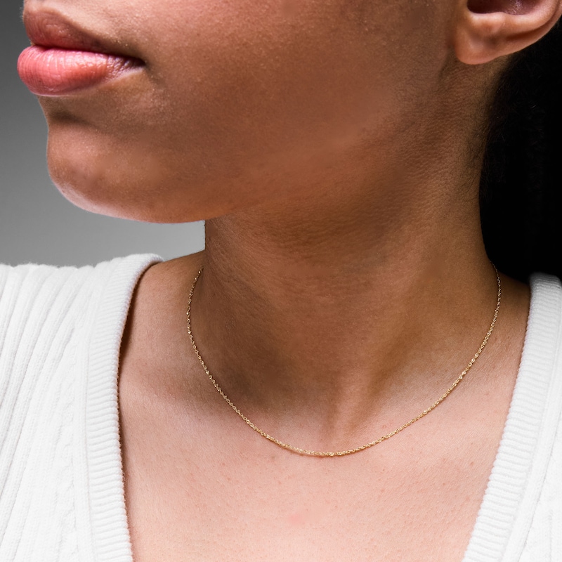 Main Image 2 of 10K Gold Bonded Singapore Chain - 18"