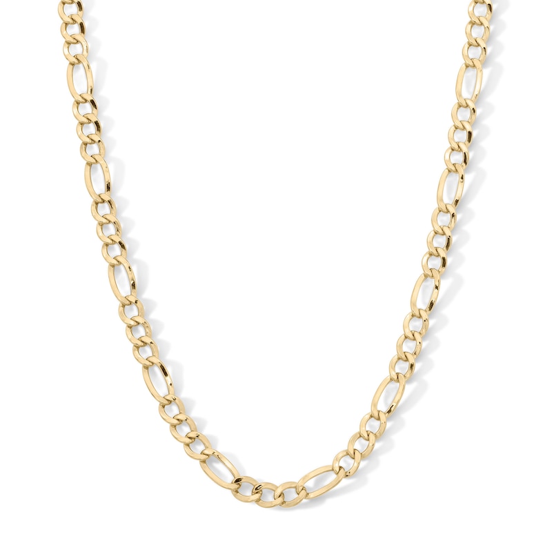 Main Image 1 of 10K Hollow Gold Bonded Figaro Chain - 26″