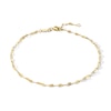 Thumbnail Image 1 of 10K Gold Bonded Mirrored Flat Link Chain Anklet - 9” + 1"