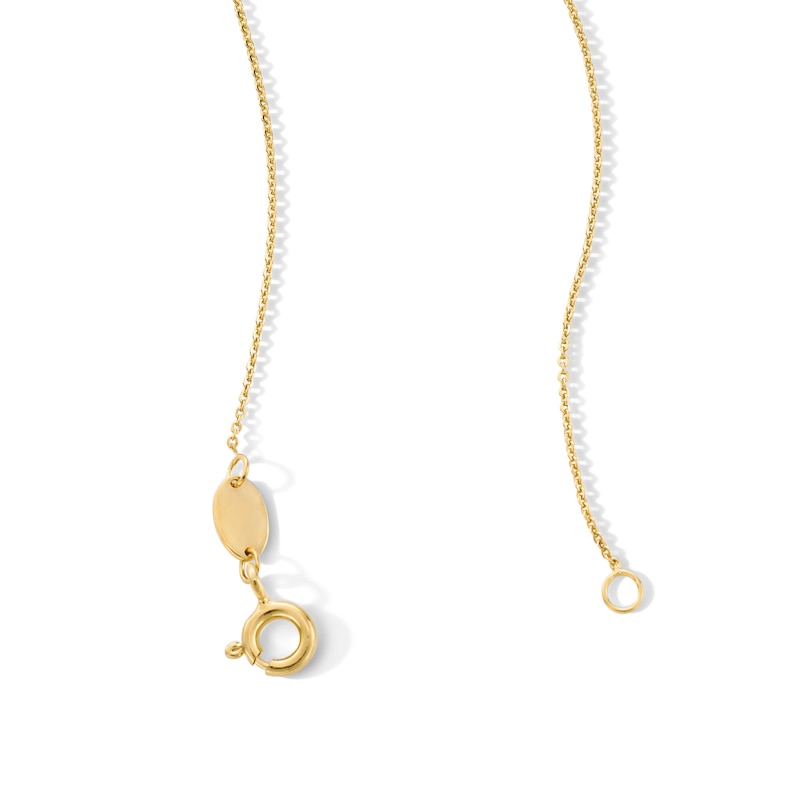 Main Image 2 of 10K Gold Bonded Diamond-Cut Cable Chain - 18"