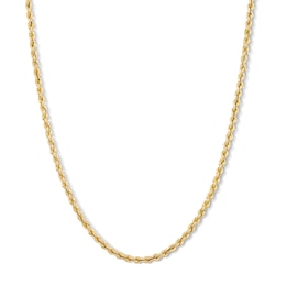 10K Gold Bonded Hollow Rope Chain - 22″