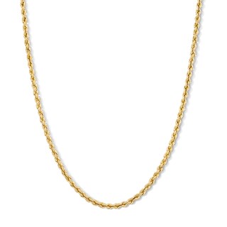 10K Gold Bonded Hollow Rope Chain - 22″