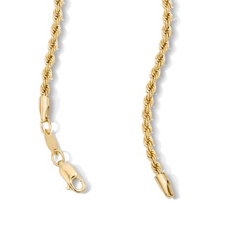 10K Gold Bonded Hollow Rope Chain - 22″