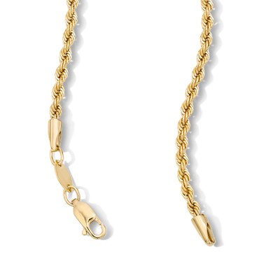 10K Gold Bonded Hollow Rope Chain - 22″