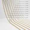 Thumbnail Image 5 of 10K Gold Bonded Hollow Rope Chain - 22″
