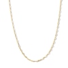 10K Gold Bonded Mirrored Flat Link Chain - 18"