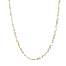 10K Gold Bonded Mirrored Flat Link Chain - 18"