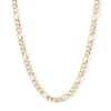 Thumbnail Image 1 of 10K Hollow Gold Bonded Figaro Chain - 24″