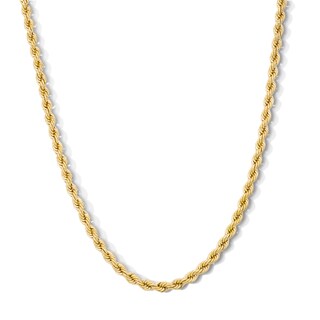 10K Gold Bonded Hollow Rope Chain - 18″