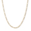 Thumbnail Image 1 of 10K Hollow Gold Bonded Figaro Chain - 24″