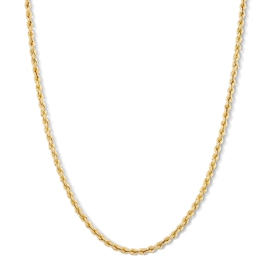 10K Gold Bonded Hollow Rope Chain
