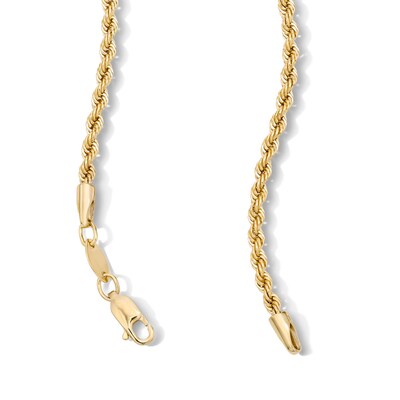 10K Gold Bonded Hollow Rope Chain