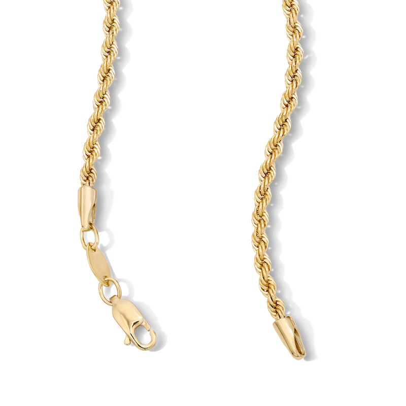 Main Image 2 of 10K Gold Bonded Hollow Rope Chain - 24″