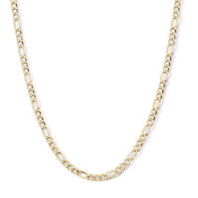 10K Gold Bonded 4.3mm Figaro Chain - 18″